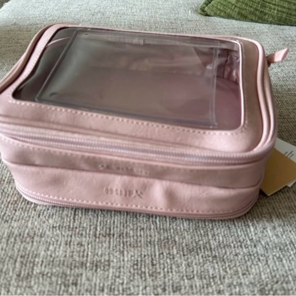 BEIS Blush Pink Transparent Cosmetic Bag - Picture 4 of 5